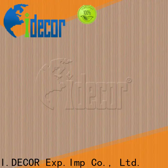 I.DECOR professional wood background paper customized for guest room