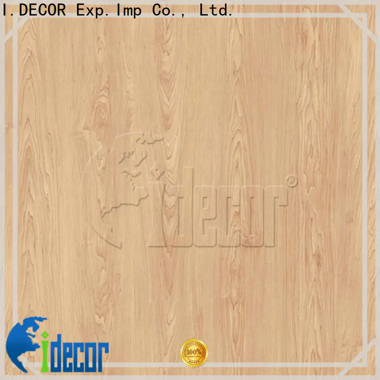 I.DECOR wood grain digital paper customized for guest room