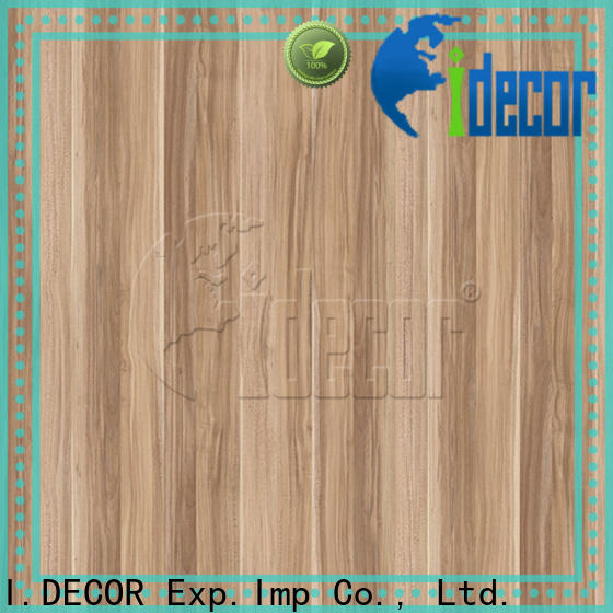 I.DECOR wood paper customized for drawing room