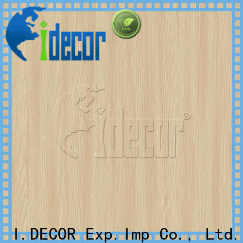 I.DECOR stable wood look paper customized for drawing room