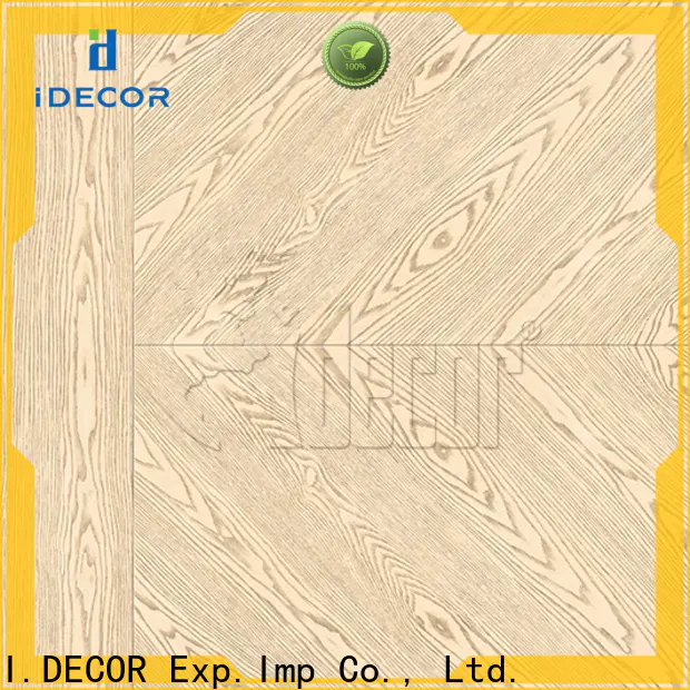 I.DECOR faux wood grain paper customized for master room