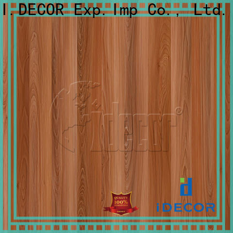 I.DECOR faux wood paper customized for dining room