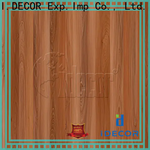I.DECOR faux wood paper customized for dining room