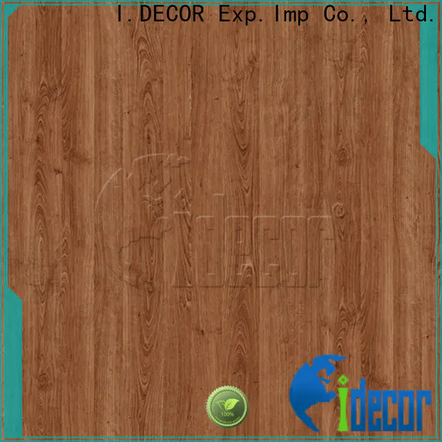I.DECOR wood grain embossed paper customized for master room