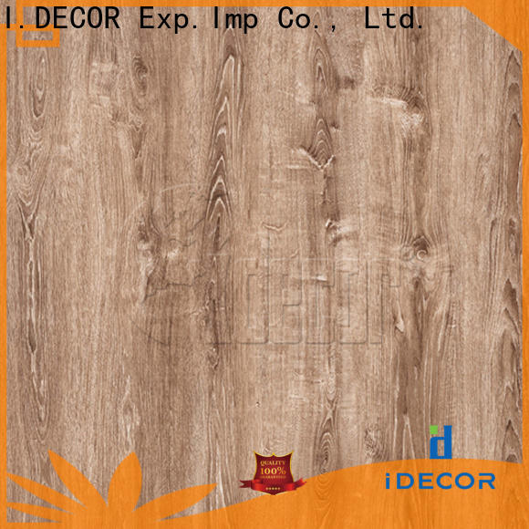 I.DECOR wood laminate paper customized for guest room