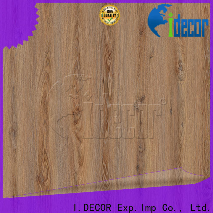 I.DECOR embossed wood grain paper from China for guest room