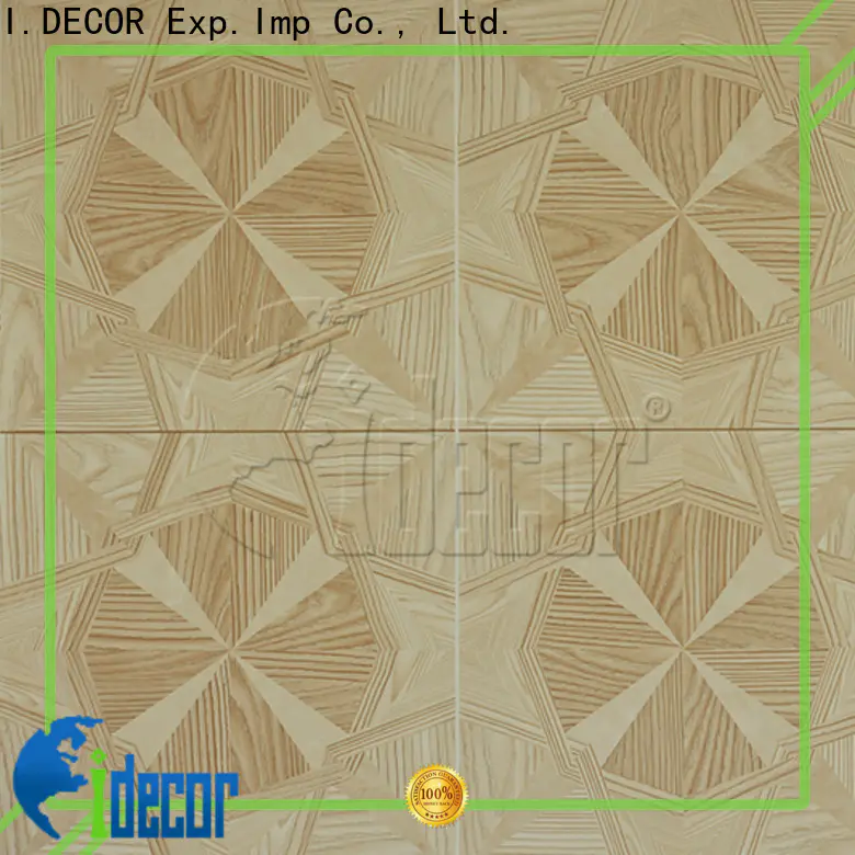 I.DECOR wood texture paper from China for guest room