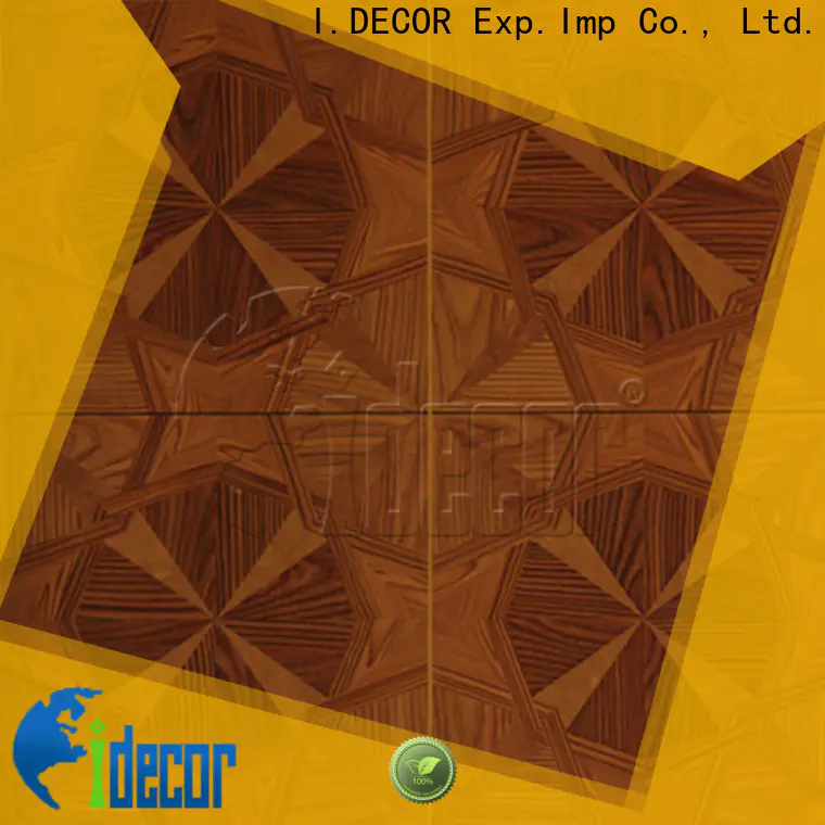 I.DECOR wood grain pattern paper customized for master room