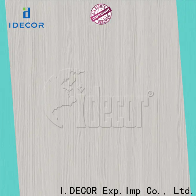 I.DECOR real wood style paper from China for guest room