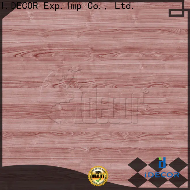 I.DECOR wood effect paper customized for dining room