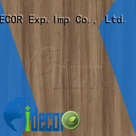 I.DECOR wood grain pattern paper customized for dining room