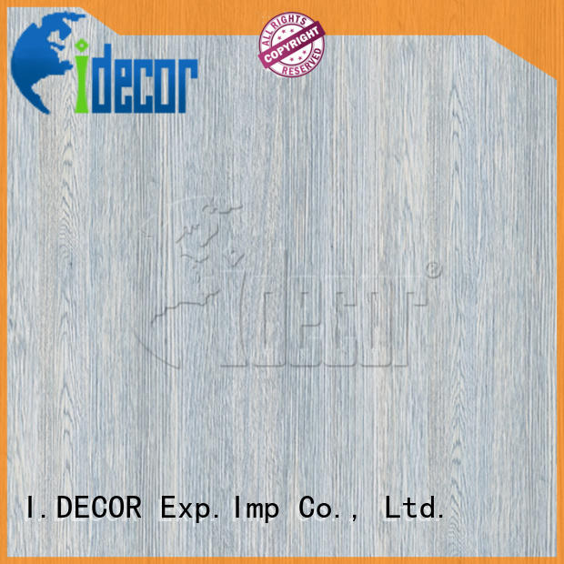 I.DECOR fake wood paper customized for guest room