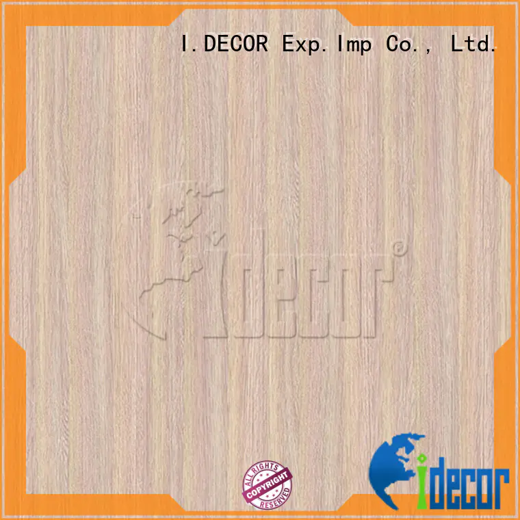 I.DECOR wood effect paper customized for guest room