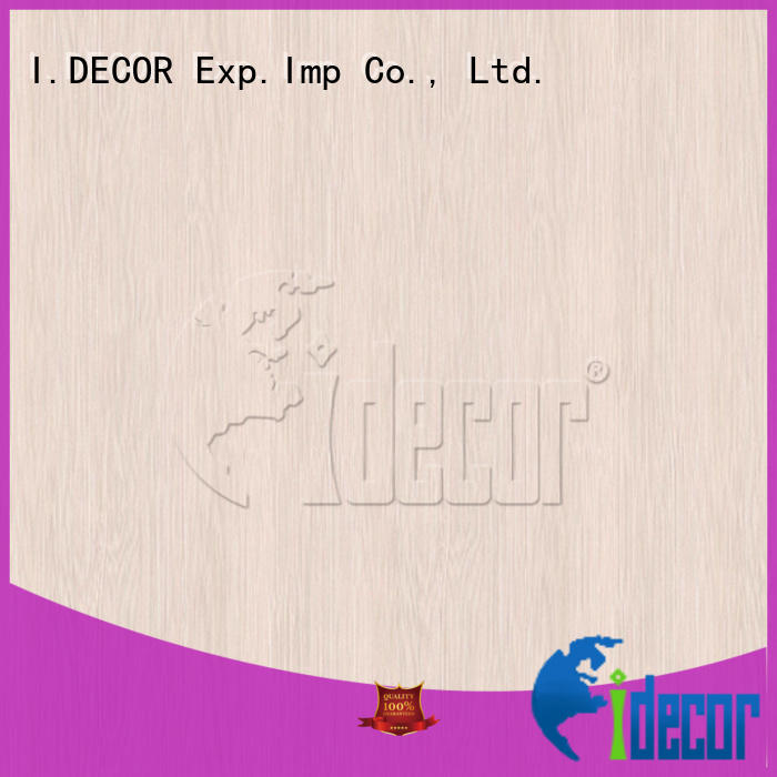 I.DECOR wood design paper customized for guest room