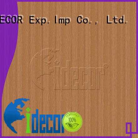 I.DECOR sturdy wood imitation paper customized for guest room