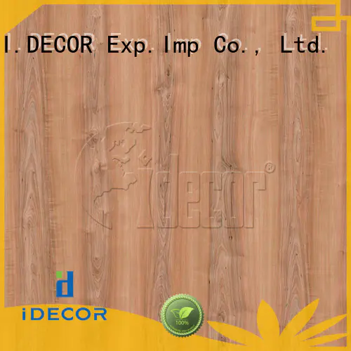 I.DECOR wood style paper from China for guest room