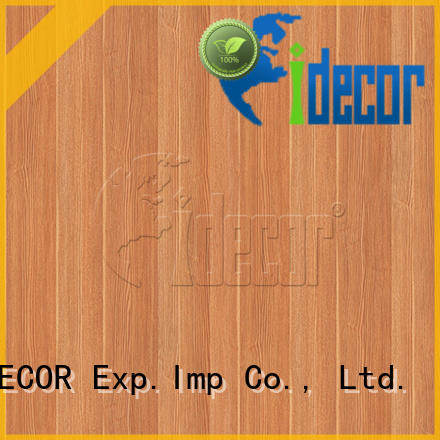 I.DECOR embossed wood grain paper from China for dining room