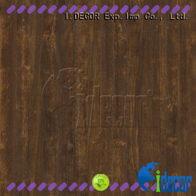I.DECOR wood grain laminate paper directly sale for guest room