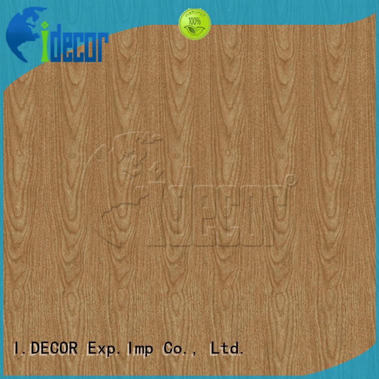 I.DECOR real wood effect on paper directly sale for guest room